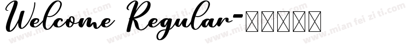 Welcome Regular字体转换